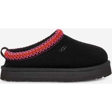 UGG® Tazz for Kids in Black/Multi, Size 1, Suede/Polyester/Wool