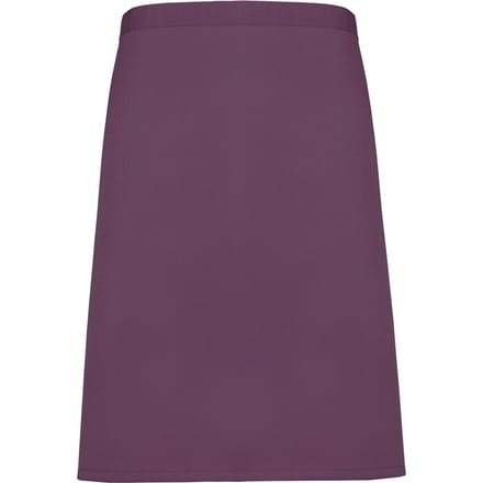 Premier Dames/Dames Mid-Length Apron (Pakket van 2) (Aubergine)