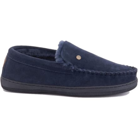 Warmbat Grizzly Suede Heren Sloffen - Donker Marineblauw