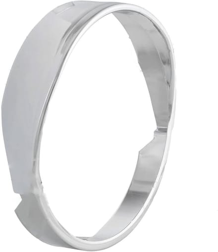 Koplamp Frame - Voorlicht Rand - Motor Verfraaiing - Verchroomd IJzer - 15 x 14.7 cm - Chroom