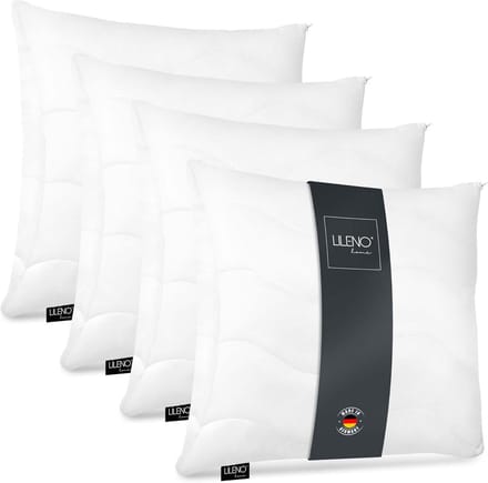 Set van 4 Hoofdkussens 60x60 cm - Comfortabel en Wasbaar Slaapkussen