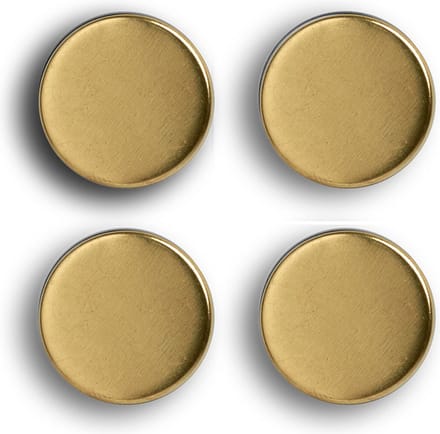 Zeller Magneten - extra sterk - 4x stuks - goud - 2 cm - voor whiteboard en koelkast