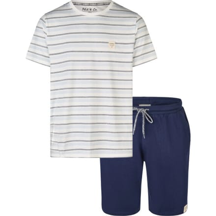 Phil & Co Heren Shortama Korte Pyjama Set Gestreept - Maat M