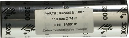 Zebra 3200 Wax/Resin (12 pack) - Print ink ribbon refill (thermal transfer)