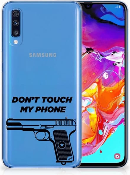 Samsung Galaxy A70 Silicone-hoesje Pistol DTMP