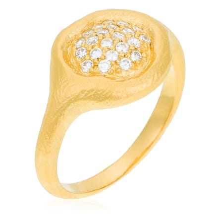 Orphelia Dames 925 Sterling Zilveren Ring - Goud ZR-3924/1