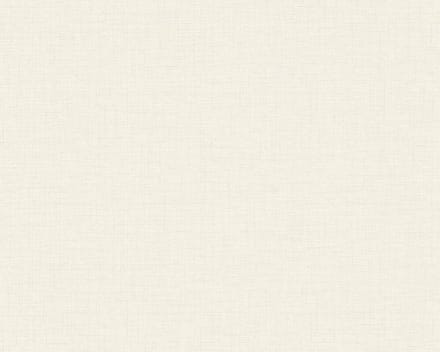 LINNENLOOK BEHANG | Textiel Structuur - wit licht grijs - A.S. Création My Home My Spa