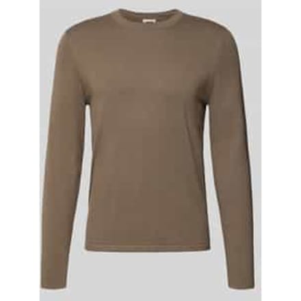 Gebreide pullover met ribboorden, model 'Irmino'