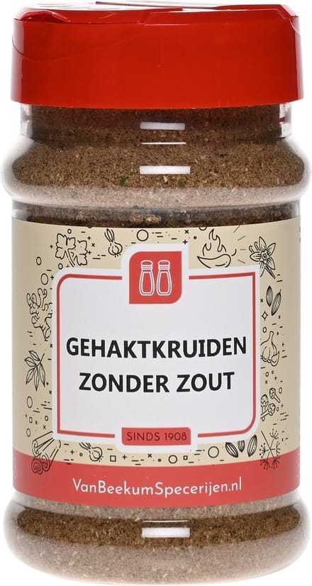 Van Beekum Specerijen - Gehaktkruiden Zonder Zout - Strooibus 150 Gram