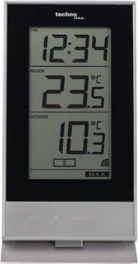 Technoline Weerstation WS 9900 Met temperatuurweergave Met 1 buitensensor 85 x 166 x 56 mm Wit
