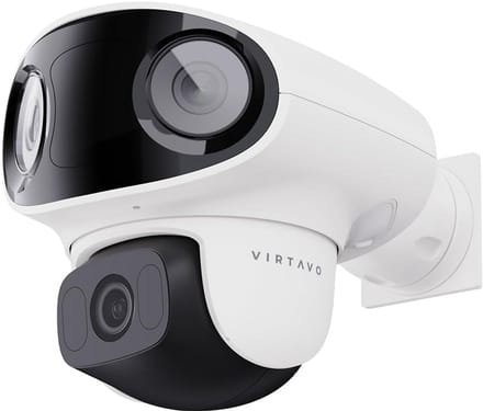 Buitencamera met drie lenzen, wifi, Full HD, nachtzicht en 2-weg audio