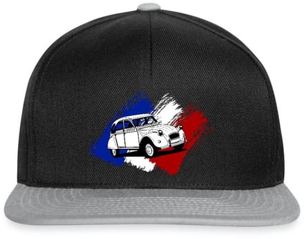 Citroën 2CV Model Franse Vlag Snapback cap