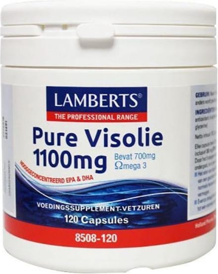 Lamberts Pure Visolie - 1100 mg - 120 Capsules - Visolie - Voedingssupplement
