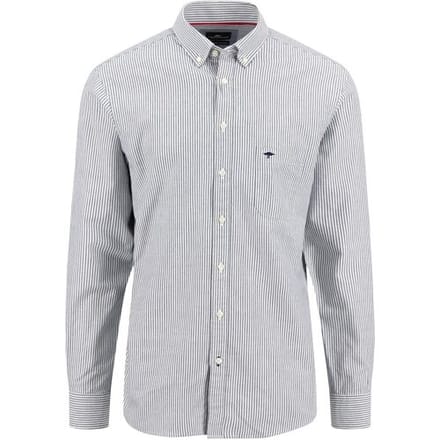 Fynch-Hatton Overhemd Classic Stripe Button-Down Navy / male