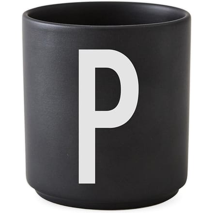 DESIGN LETTERS - Personal beker porselein  - zwart - P