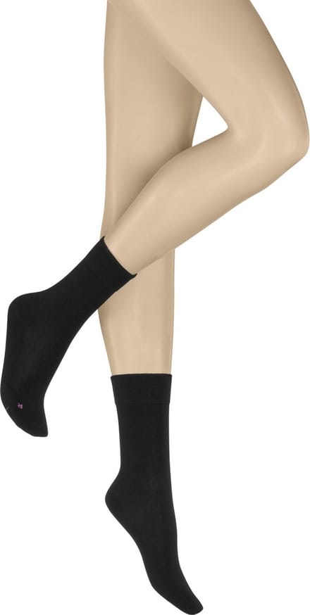 Hudson Air Plush Dames Sokken - Zwart - Maat 35-38