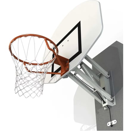 Verstelbare rechthoekige wandbasketbalring Sporti
