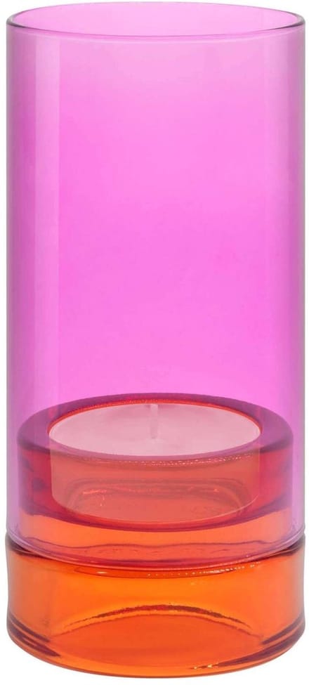 Kaarsenhouder Lys Tweedelig 19,3 cm Pink.
