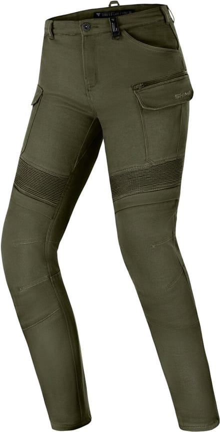 SHIMA Giro 3.0 Dames Olijfgroen Motor Jeans