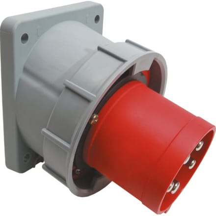 Contactdoos Cee Norm 400V 63A 4P + Aarde Rood