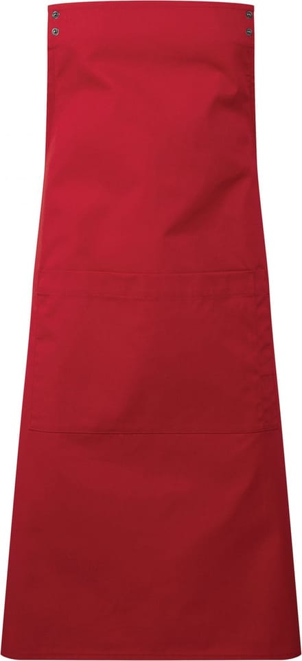 Schort/Tuniek/Werkblouse Unisex One Size Premier Red 65% , 35% Katoen