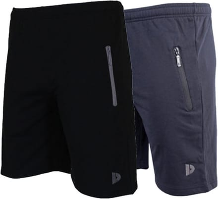 2-Pack Donnay Joggingshort (Nick) - Sportshort - Heren - Black/Navy (919) - maat 3XL