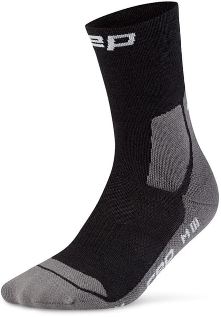 CEP Hiking Light Merino Mid-Cut Compressie - Zwart/Grijs - Heren(45-48)
