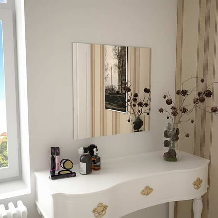 vidaXL - Wandspiegel - vierkant - 60x60 - cm - glas