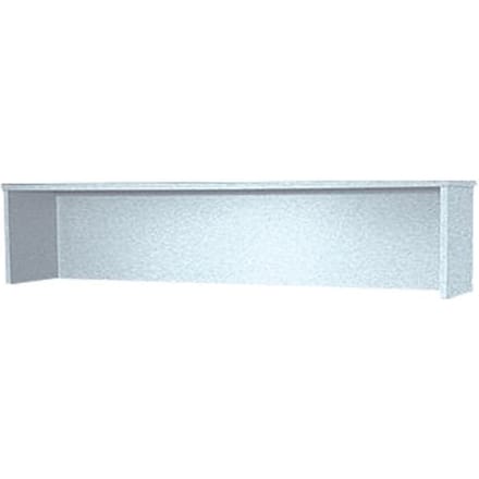 Balie-opzetstuk ULM, B 800 x D 320 x H 350 mm, lichtgrijs