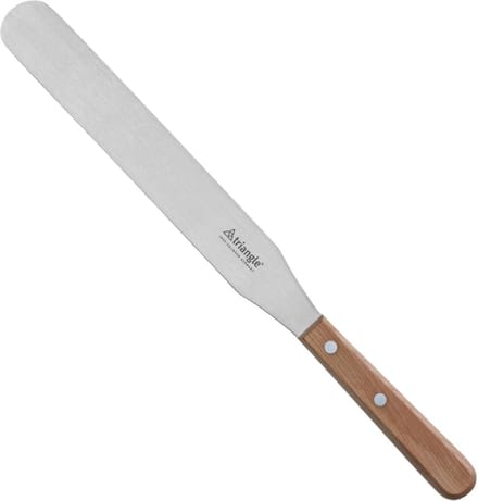 Triangle Paletmes 25 cm – RVS met Kersenhouten Heft – Elegant & Duurzaam