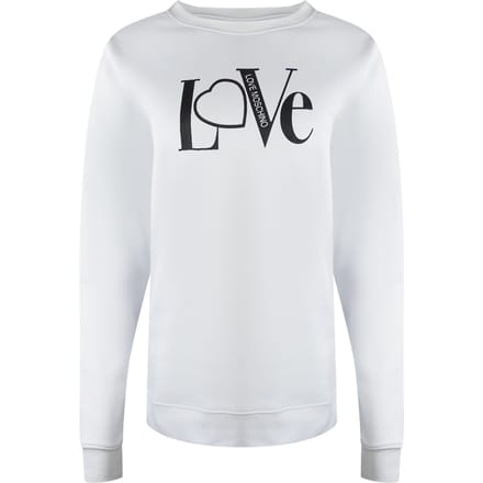 Love Moschino Bold Love Logo Witte Trui