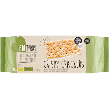 Crispy cracker sesam rozemarijn bio