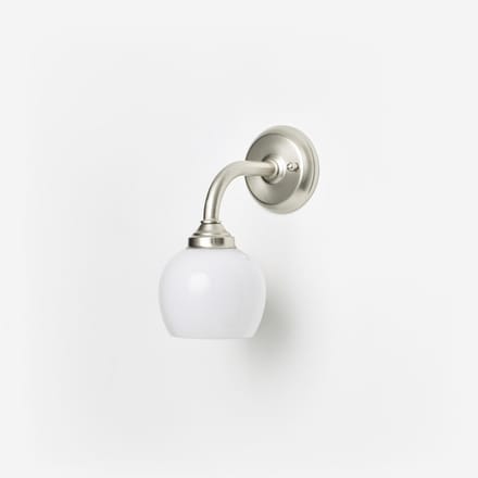Wandlamp Raindrop Curve Matnikkel - Art Deco Trade