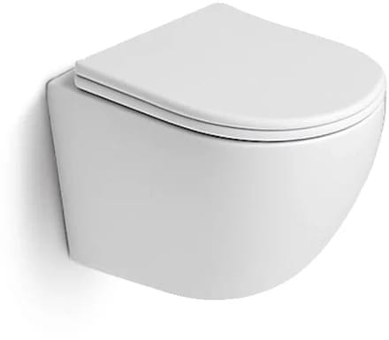 DutchLine - Hangtoilet - Mat Wit - Luccio Rimless Ondiep