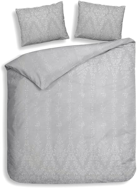Heckettlane Lacey Dekbedovertrek - 100% Katoen-Dobby - 260x200-220 cm - Grijs