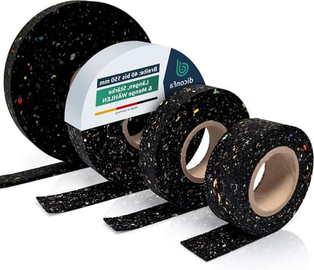 Terrastegels rol - Onderlegger strips - Terrasbouw nivelleren - Waterdicht en ventilerend - 100x5000x6 mm