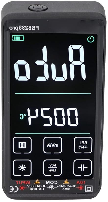 Digitale Multimeter - Spanningsmeter Tester - Elektronica Testen - Hoge Gevoeligheid Sonden - Compact Ontwerp - Zwart