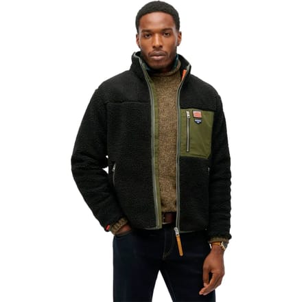 Superdry Vintage Retro Full Zip Fleece Jas Heren - Maat M