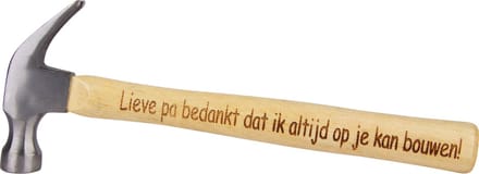 Hamer - Vaderdag cadeau - Papa - Vader - Vaderdag cadeau met tekst