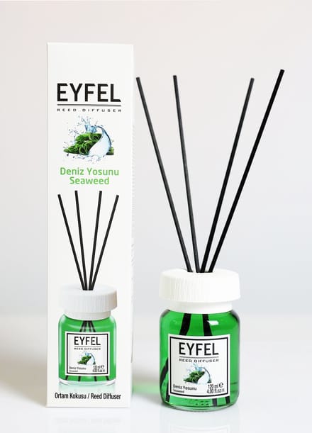 EYFEL - REED DIFFUSER - GEURSTOKJES - HUISPARFUM - SEAWEED - 120ML