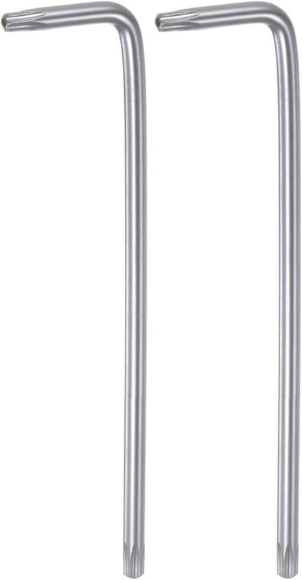 Set van 2 T25 Torx Security Schroevendraaiers - L-Vormige Inbussleutel voor Reparatie