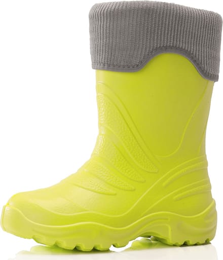 Ladeheid LA-LMG-861-Termix Dames Regenlaarzen - Rubber - Gevoerd - EVA - Waterdicht – Lime509/Grijs – 28/29