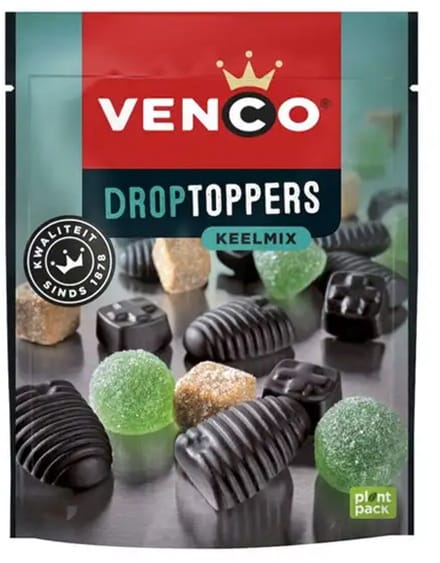 Venco | Droptoppers Keelmix | 10 x 225 gram