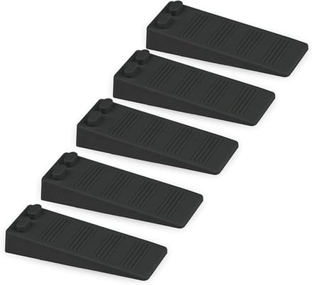 Zachte rubberen deurstoppers, in hoogte verstelbaar, antislip, set van 5