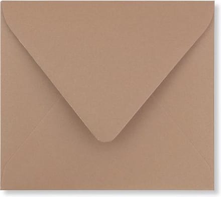 Envelop 12,5 x 14 Bruin, 100 stuks