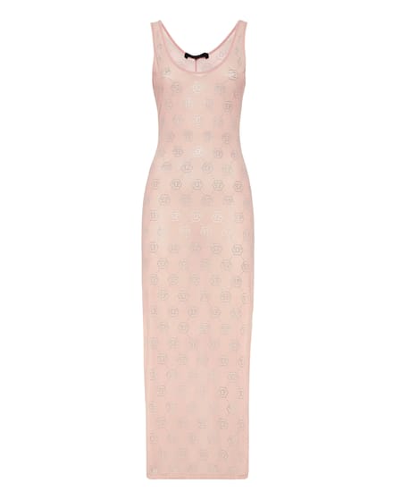 Long Dress Monogram Strass