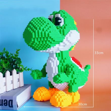 Nouveau dessin animé Mini dinosaure Bearbrick Jouets à assembler soi-même Compact Briques de construction Micro briques Cadeau de Noël d'anniversaire