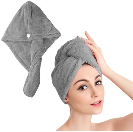 SolidKeus - Microvezel Haar Handdoek Wrap voor Sneldrogen, Roze