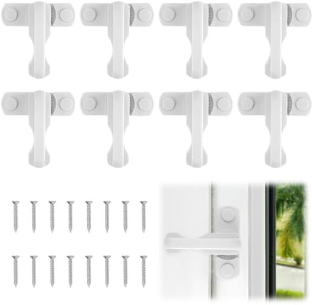 Dailygoods - Set van 8 Raambeveiligingen voor Extra Veiligheid en Inbraakbeveiliging
