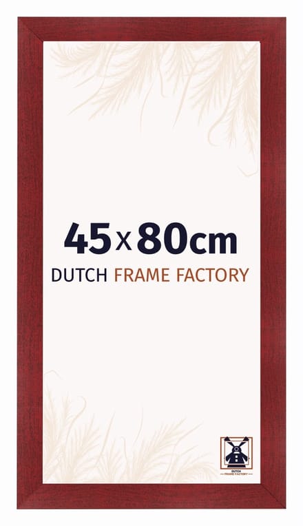 Fotolijst 45x80 cm - MDF - Wijnrood Geveegd - Praag